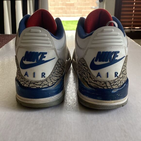 JORDAN 3 Retro OG Mid True Blue Men’s Shoes 2016 # 854263-106 Size 12 - Picture 3 of 10